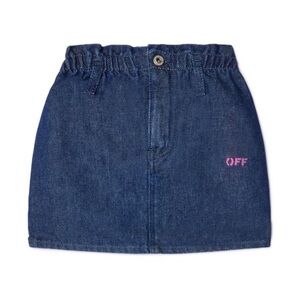 OFF-WHITE Girl's Off Stamp Plain Denim Skirt NWT Size 14 Kids